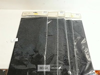 5 x decostof zwart met stippen 34cm x 3m - afbeelding 2 van  3