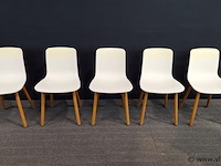 5 x design vergaderstoel vitra hal r wood