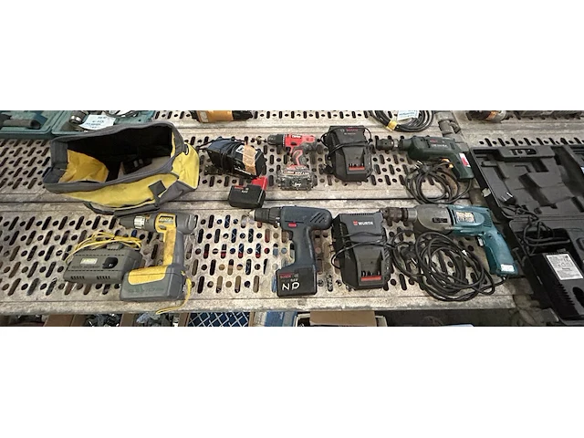 5 x diverse boormachines - afbeelding 1 van  15