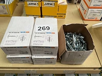 5 x dozen metalen hollewandplug; hollewandplug met schroefhaak