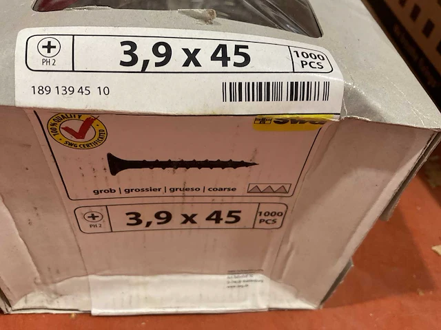 5 x dozen snelbouwschroeven; schroeven - afbeelding 4 van  6