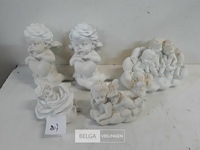 5 x engelen mix polyester 6-15 cm - afbeelding 1 van  3