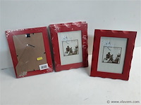 5 x fotokader 13x18 cm rood - afbeelding 1 van  2