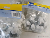 5 x golfplaat nagel 7 cm witte kop 50 stuks - afbeelding 2 van  2