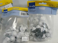 5 x golfplaat nagel 7 cm witte kop 50 stuks - afbeelding 3 van  3