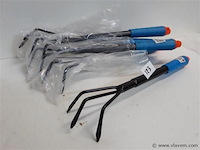 5 x hand cultivator met 3 tanden - afbeelding 2 van  2