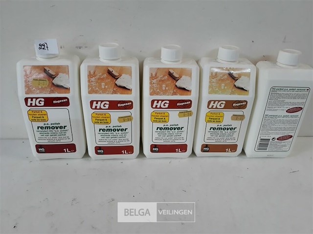 5 x hg parket remover 1 l - afbeelding 1 van  3