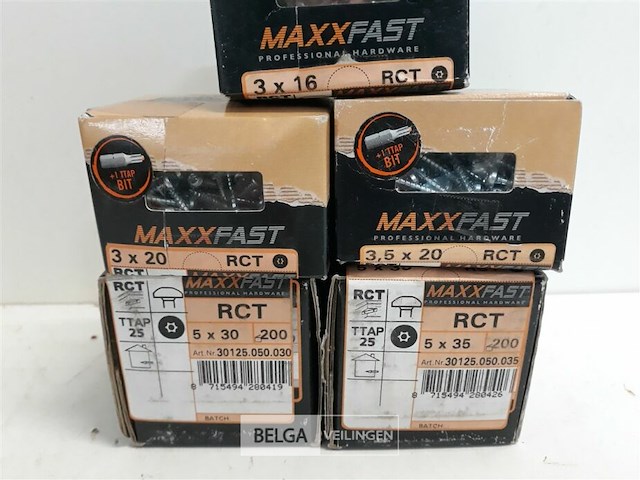 5 x houtschroeven wit verzinkt mix 200 stuks - afbeelding 3 van  3