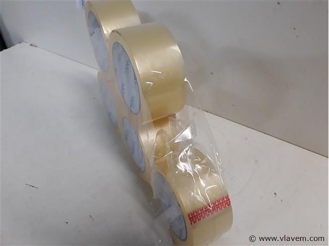 5 x inpakkleefband transparant 50mmx66 m - afbeelding 2 van  2