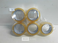 5 x inpakkleefband transparant 50mmx66 m - afbeelding 1 van  3
