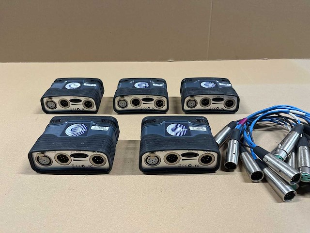 5 x intercom beltpack clear-com rs-702 2-channel + yc-36 cable - afbeelding 4 van  4