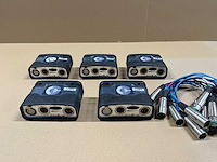5 x intercom beltpack clear-com rs-702 2-channel + yc-36 cable - afbeelding 4 van  4