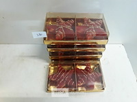 5 x kaars 2 stuks ster rood 9cm - afbeelding 1 van  3