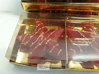 5 x kaars 2 stuks ster rood 9cm - afbeelding 3 van  3