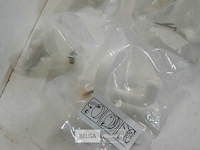 5 x kapstokhaak pvc wit 50mm - afbeelding 3 van  3