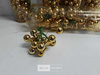 5 x kerstballen mini goud 72 stuks - afbeelding 3 van  3