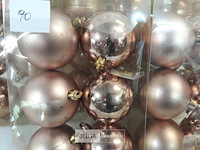 5 x kerstballen pvc 6 stuks oud roze - afbeelding 3 van  3