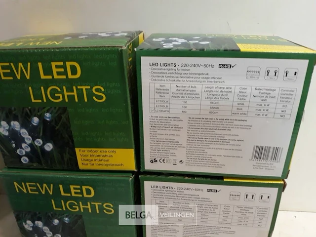5 x kerstverlichting led 100l warm wit - afbeelding 3 van  3