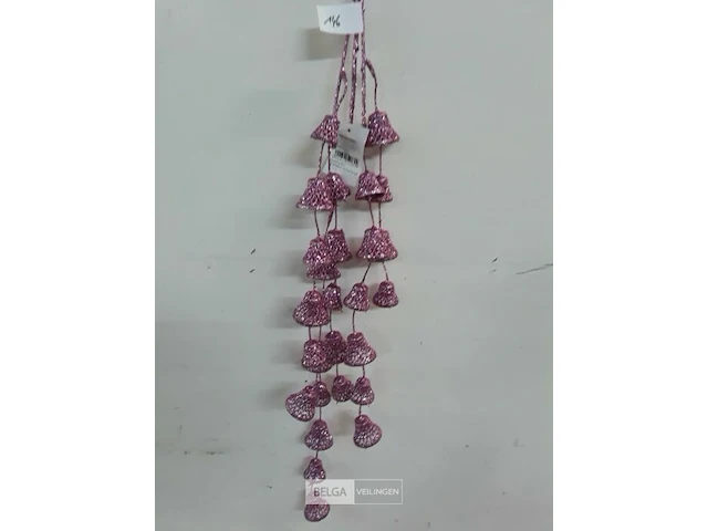 5 x klokken op stok 55 cm paars - afbeelding 3 van  3