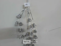 5 x klokken op stok 55 cm zilver - afbeelding 3 van  3