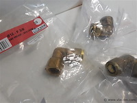 5 x knelkoppeling bocht koper 12 mm 3/8 f - afbeelding 2 van  2