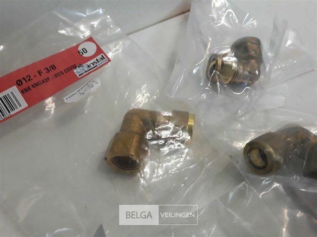 5 x knelkoppeling bocht koper 12 mm 3/8 f - afbeelding 3 van  3
