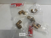 5 x knelkoppeling bocht koper 12 mm 3/8 f - afbeelding 1 van  3
