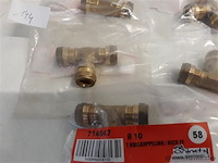 5 x knelkoppeling t stuk koper 3 x 10 mm - afbeelding 2 van  2
