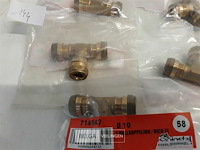 5 x knelkoppeling t stuk koper 3 x 10 mm - afbeelding 3 van  3