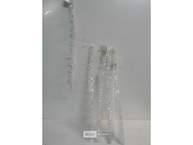 5 x kralen transparant staaf 60 cm - afbeelding 2 van  3