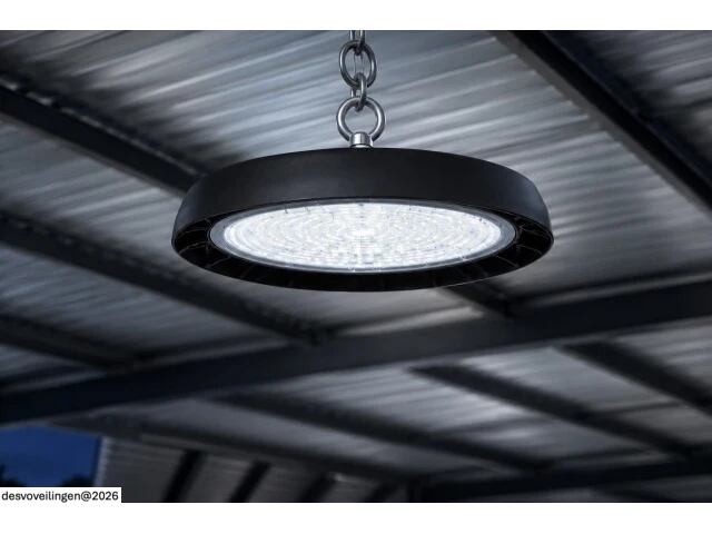 5 x led highbay ufo – 100w – 6400k koud wit – ip65 – agora-100 - afbeelding 2 van  6