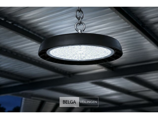 5 x led highbay ufo – 100w – 6400k koud wit – ip65 – agora-100 - afbeelding 1 van  6