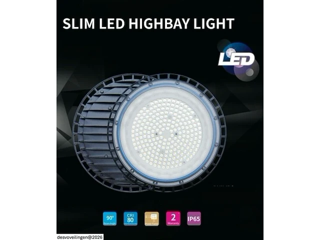 5 x led highbay ufo – 135w – 6500k koud wit – ip65 – agree-135 - afbeelding 4 van  6