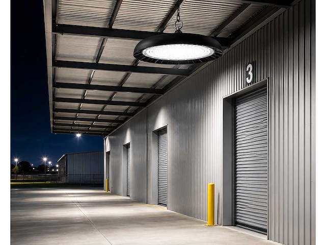 5 x led highbay ufo – 200w – 6400k koud wit – ip65 – agora-200 - afbeelding 3 van  5