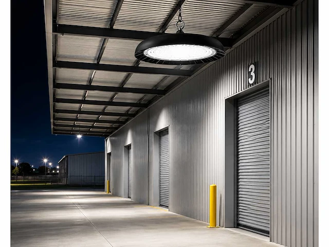 5 x led highbay ufo – 200w – 6400k koud wit – ip65 – agora-200 - afbeelding 3 van  5