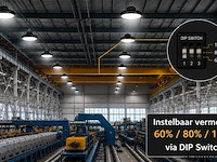 5 x led highbay ufo pro 150w – instelbaar 60% / 80% / 100% – 6500k – web-150 - afbeelding 2 van  6