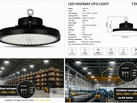 5 x led highbay ufo pro 150w – instelbaar 60% / 80% / 100% – 6500k – web-150 - afbeelding 7 van  7