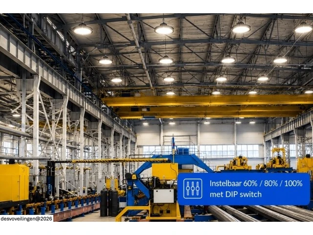 5 x led highbay ufo pro 200w – instelbaar 60% / 80% / 100% – 4000k – web-200 - afbeelding 3 van  6