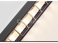 5 x led lineaire hanglamp – 35w – 120cm – ip20 – zwart – inclusief montageset - afbeelding 4 van  6