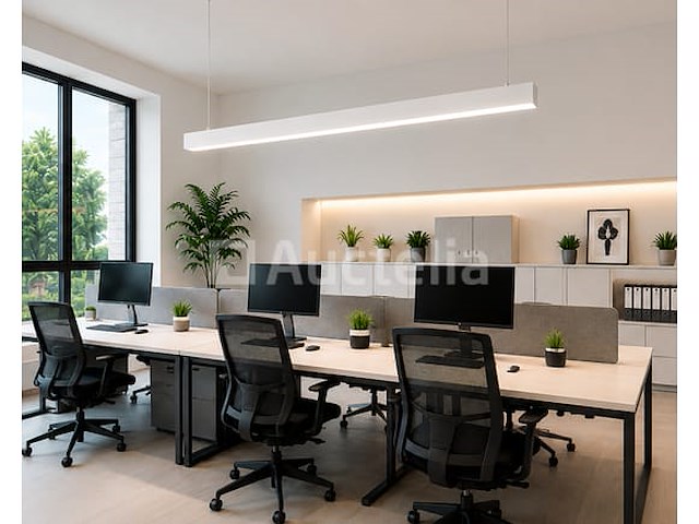 5 x led lineaire hanglamp 40w – 3cct instelbaar - wit – innova3-40 3cct - afbeelding 1 van  5