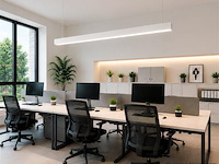 5 x led lineaire hanglamp 40w – 3cct instelbaar - wit – innova3-40 3cct - afbeelding 1 van  5