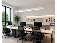5 x led lineaire hanglamp 40w – 3cct instelbaar - wit – innova3-40 3cct - afbeelding 1 van  5