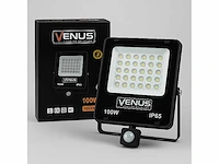5 x led schijnwerper 100w met bewegingssensor – 4000k neutraal wit – ip65 – flag-100 - afbeelding 2 van  5