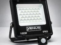 5 x led schijnwerper 100w met bewegingssensor – 6500k koud wit – ip65 – flag-100 - afbeelding 6 van  6
