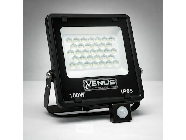 5 x led schijnwerper 100w met bewegingssensor – 6500k koud wit – ip65 – flag-100 - afbeelding 6 van  6