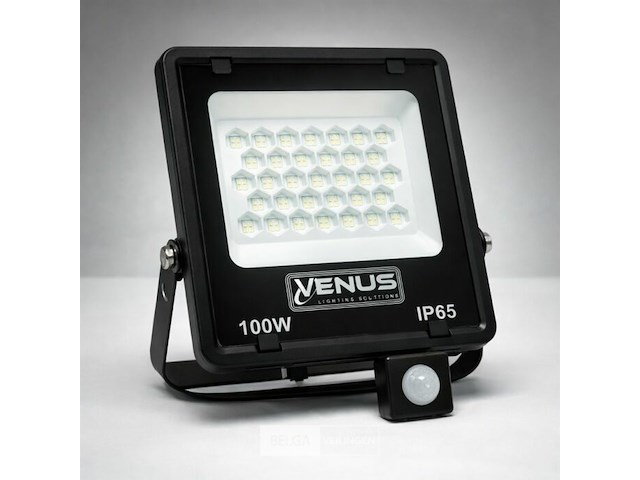 5 x led schijnwerper 100w – met sensor – 6500kkoud wit – ip65 waterdicht - afbeelding 6 van  6