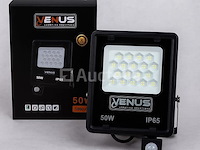 5 x led schijnwerper 50w met bewegingssensor – 4000k neutraal wit – ip65 – flag-50 - afbeelding 3 van  5