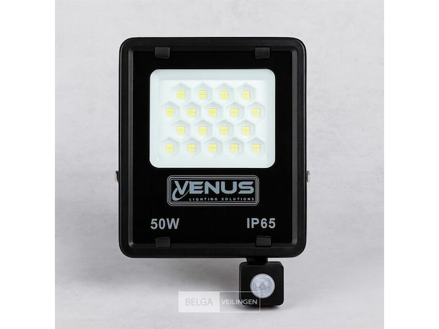 5 x led schijnwerper 50w – met sensor – 4000k naturaal wit – ip65 waterdicht - afbeelding 3 van  6