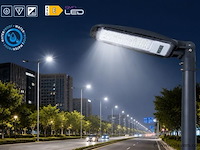 5 x led straatlamp 200w – 6400k koud wit - grijs – ip65 – florida-200 - afbeelding 2 van  5