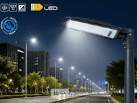 5 x led straatlamp 200w – 6400k koud wit - grijs – ip65 – florida-200 - afbeelding 3 van  6